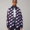 Abrigo de punto con diseño en zigzag Abrigo de punto con diseño en zigzag