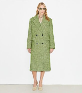 Abrigo oversize de sarga