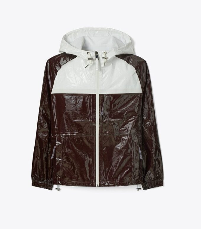 Anorak de algodón con revestimiento de charol Anorak de algodón con revestimiento de charol