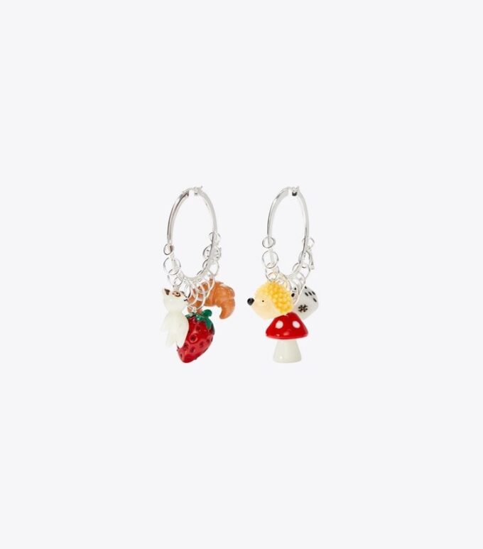 Aretes de aro con charms Curiosity Aretes de aro con charms Curiosity