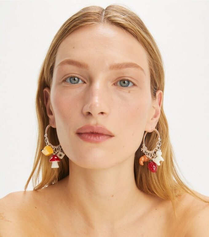 Aretes de aro con charms Curiosity Aretes de aro con charms Curiosity