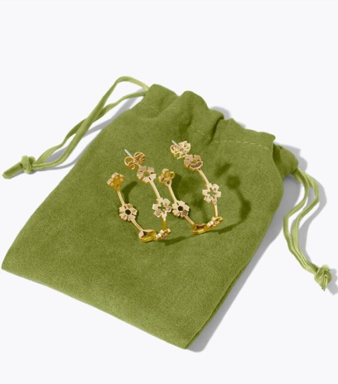 Aretes de aro Forget Me Not Aretes de aro Forget Me Not