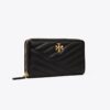 Billetera continental con cremallera Kira Chevron Billetera continental con cremallera Kira Chevron