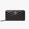 Billetera continental con cremallera Kira Chevron Billetera continental con cremallera Kira Chevron
