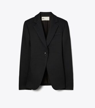 Blazer de crepé texturizado