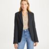 Blazer de crepé texturizado Blazer de crepé texturizado