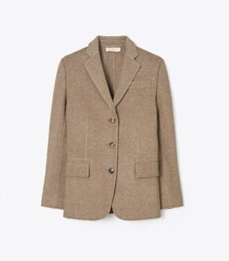Blazer de lana de doble cara