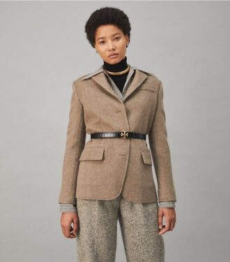 Blazer de lana de doble cara