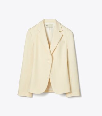 Blazer de sarga entallado
