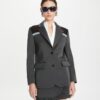 Blazer elástico con bloques de color Blazer elástico con bloques de color