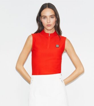 Blusa con cremallera de poliéster