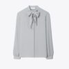 Blusa con lazo de georgette Blusa con lazo de georgette