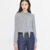 Blusa con lazo de georgette Blusa con lazo de georgette