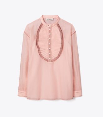 Blusa con volantes en la parte delantera