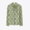 Blusa de seda con lazo Blusa de seda con lazo