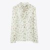 Blusa de seda con lazo Blusa de seda con lazo