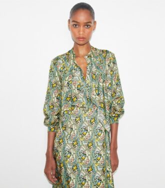 Blusa de seda con lazo
