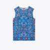 Blusa de seda estampada