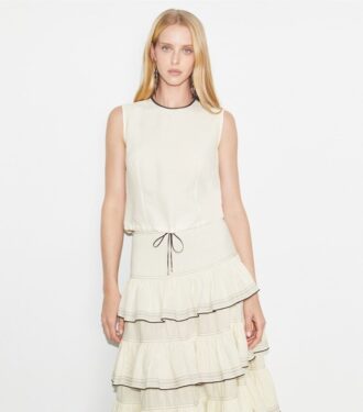 Blusa de viscosa y lino
