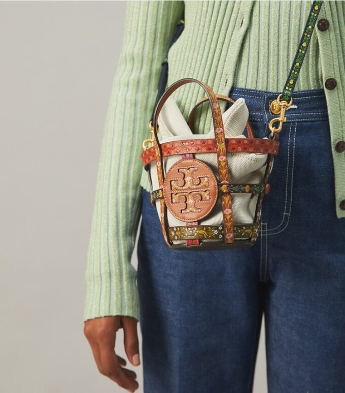 Bolsa micro cesta Ella Ribbon Bolsa micro cesta Ella Ribbon