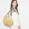 Bolso Balloon con monograma T Monogram en rafia