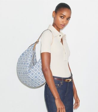 Bolso Balloon de denim con T Monogram