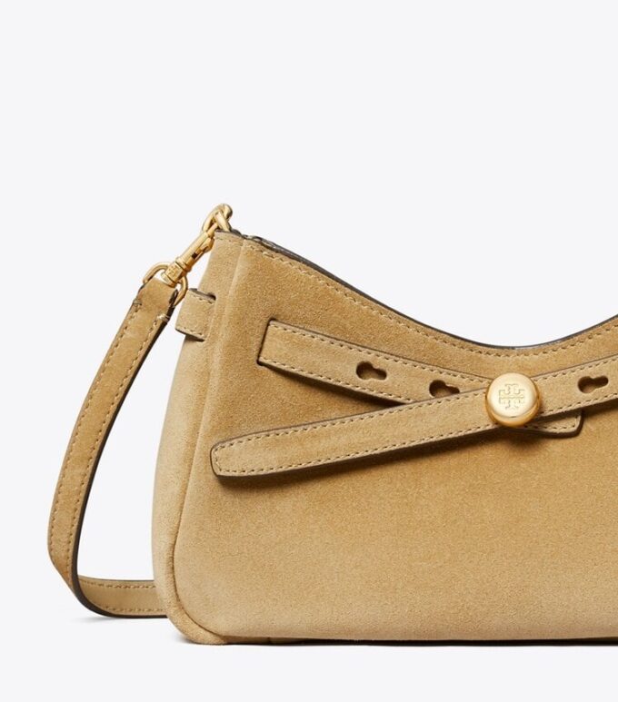 Bolso bandolera con cremallera Romy Suede Bolso bandolera con cremallera Romy Suede