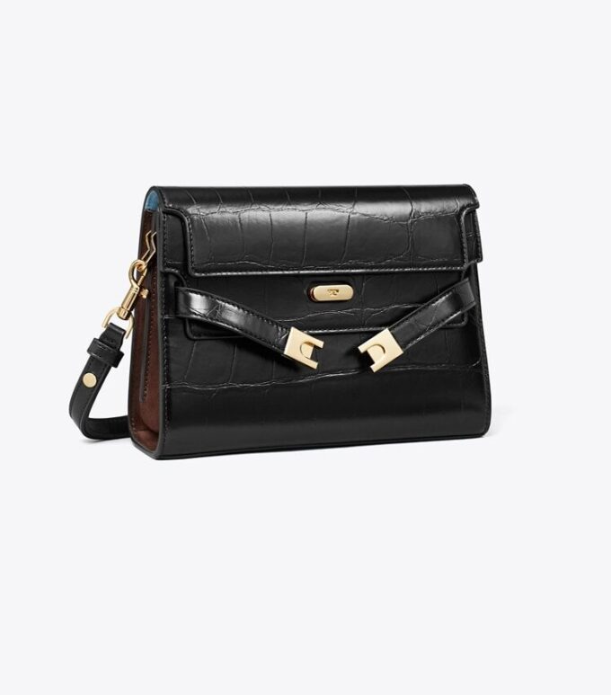 Bolso bandolera con estampado de cocodrilo Lee Radziwill Bolso bandolera con estampado de cocodrilo Lee Radziwill