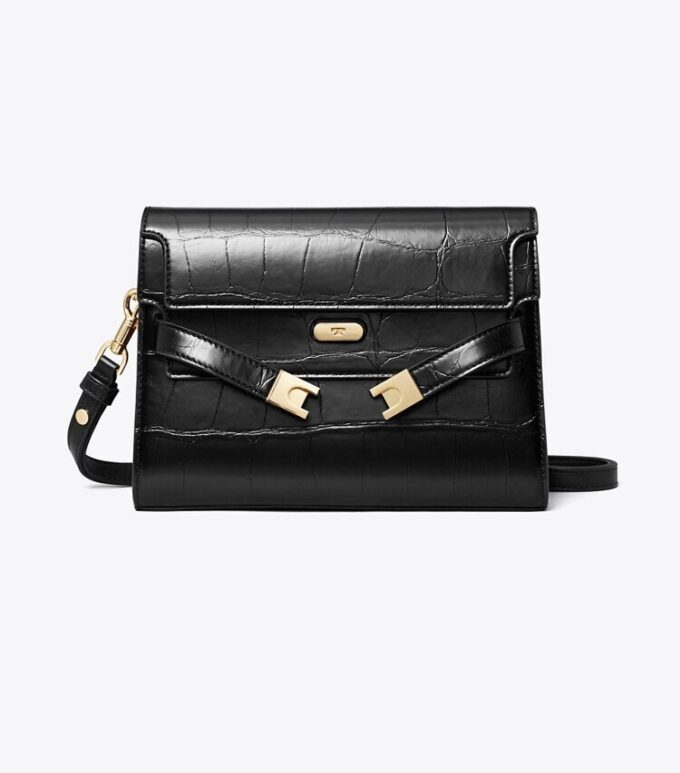 Bolso bandolera con estampado de cocodrilo Lee Radziwill Bolso bandolera con estampado de cocodrilo Lee Radziwill