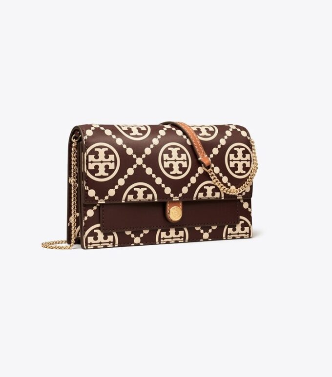 Bolso bandolera con T Monogram en relieve en contraste Bolso bandolera con T Monogram en relieve en contraste