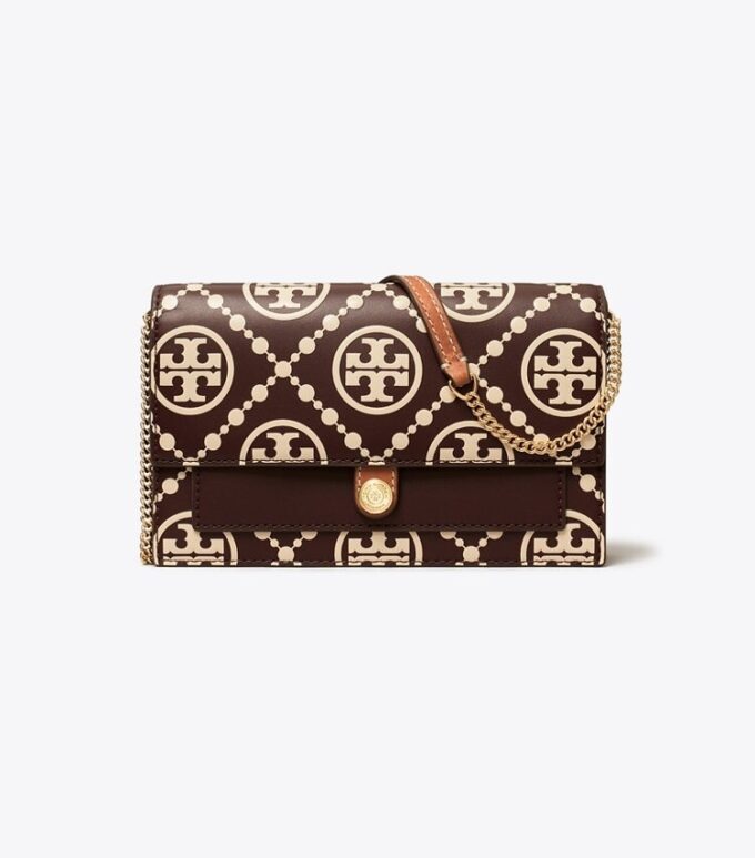Bolso bandolera con T Monogram en relieve en contraste Bolso bandolera con T Monogram en relieve en contraste