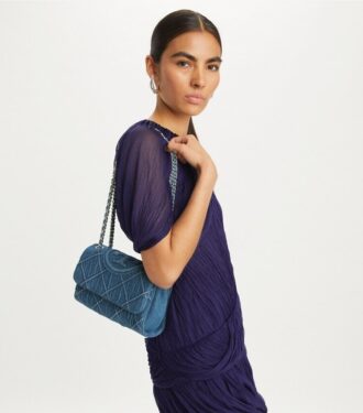 Bolso bandolera convertible Small Fleming Soft Denim