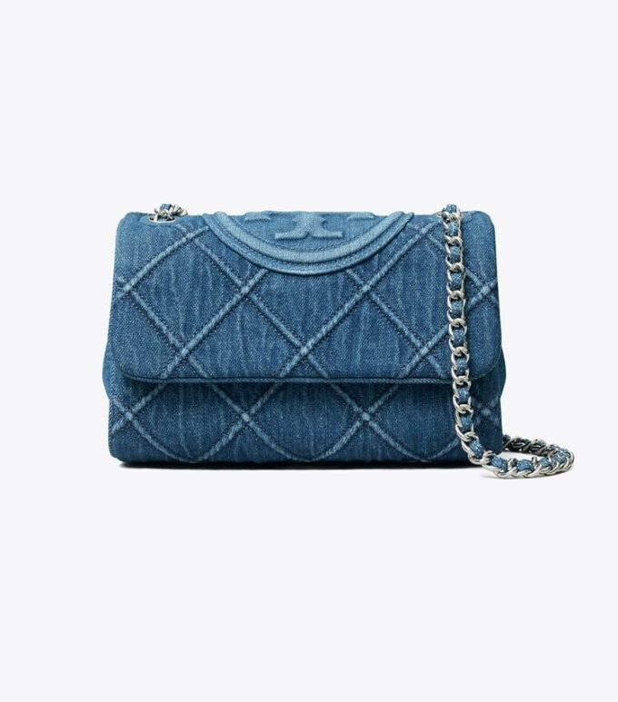 Bolso bandolera convertible Small Fleming Soft Denim