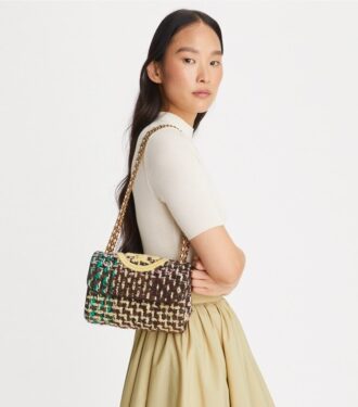 Bolso bandolera convertible Small Fleming Soft Tweed
