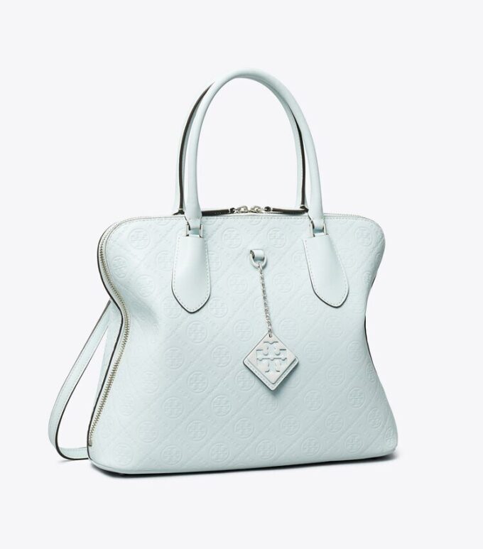 Bolso bandolera de piel T Monogram