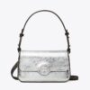 Bolso bandolera mini de piel metalizada Bolso bandolera mini de piel metalizada