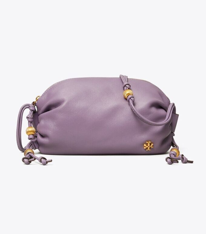 Bolso bandolera mini suave con correa de cuentas Bolso bandolera mini suave con correa de cuentas
