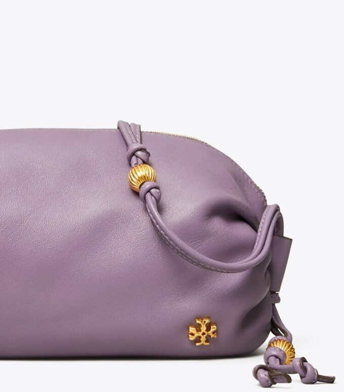 Bolso bandolera mini suave con correa de cuentas Bolso bandolera mini suave con correa de cuentas