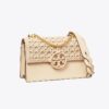 Bolso bandolera pequeño con solapa y tejido de mimbre Miller