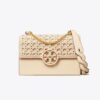 Bolso bandolera pequeño con solapa y tejido de mimbre Miller