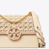 Bolso bandolera pequeño con solapa y tejido de mimbre Miller