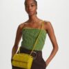 Bolso bandolera pequeño convertible con pliegues patentados Fleming