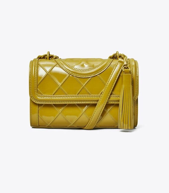 Bolso bandolera pequeño convertible con pliegues patentados Fleming