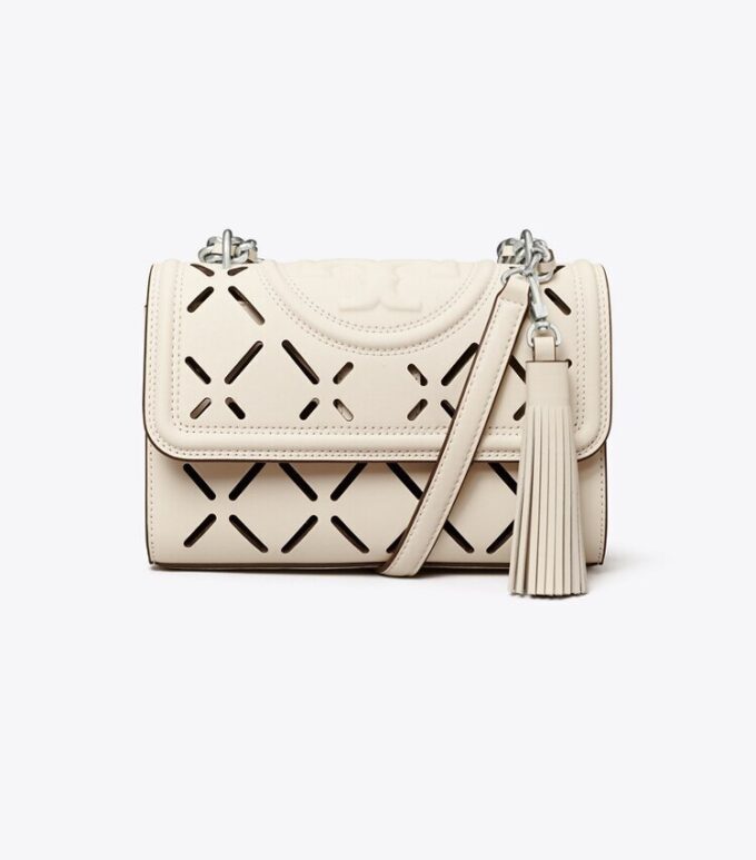Bolso bandolera pequeño convertible Fleming Diamond Perforated