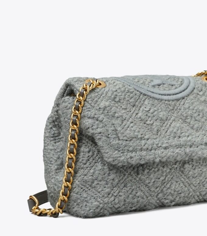 Bolso bandolera pequeño convertible Fleming Soft Bouclé