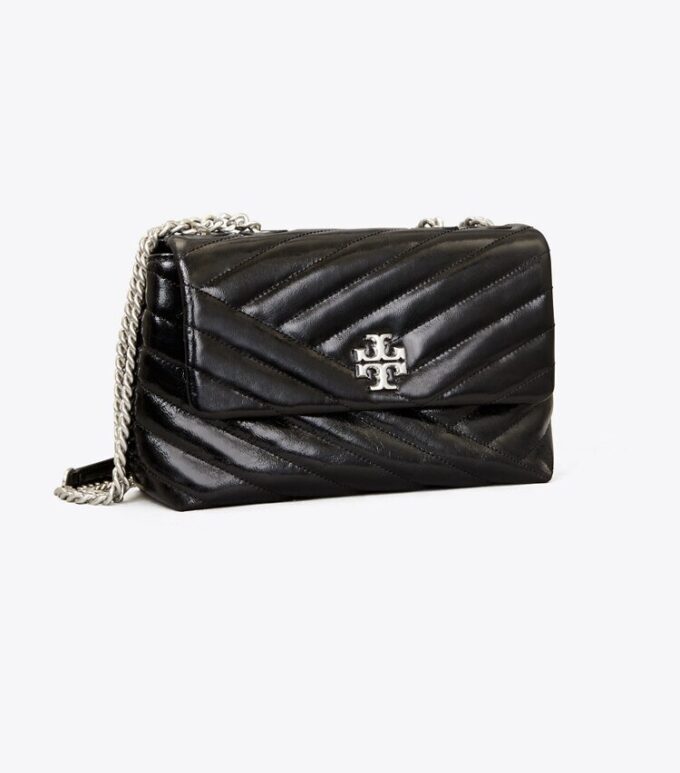 Bolso bandolera pequeño convertible Kira Chevron con textura Bolso bandolera pequeño convertible Kira Chevron con textura