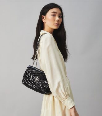 Bolso bandolera pequeño convertible Kira Chevron con textura
