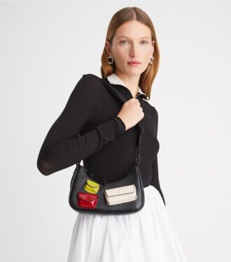 Bolso bandolera pequeño Mercer con múltiples bolsillos