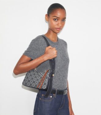 Bolso bandolera pequeño Romy con T Monogram
