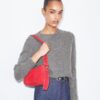 Bolso bandolera pequeño Romy de gamuza con costuras decorativas Bolso bandolera pequeño Romy de gamuza con costuras decorativas